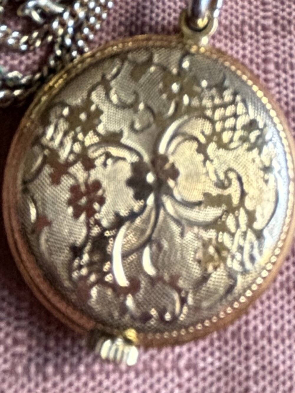Vintage BUCHERER Swiss Open Face Pocket Watch Pendant Necklace Gold Tone - Picture 2 of 4